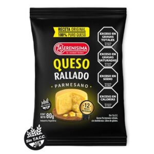 LA SERENISIMA QUESO RALLADO x 80GS(NEGRO)