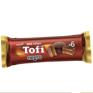 Alfajor Mini Tofi Negro Blister 6 x 24g /2,1