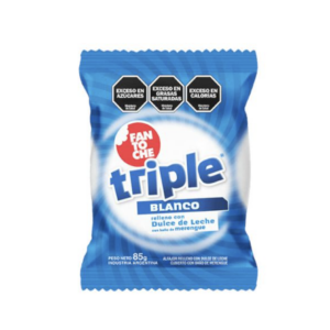 Alfajor Fantoche Triple Blanco x85g