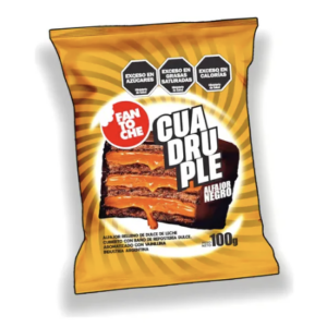 Alfajor Fantoche Cuadruple Negro x100g