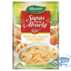 Sopas De la Abuela Alicante Pollo c/Arroz 10 x 63g