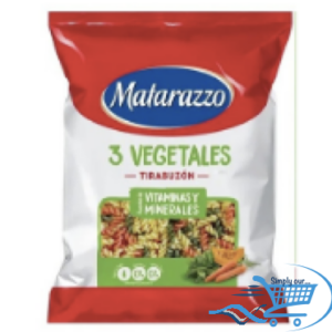 Fideos Matarazzo Tirabuzon 3 Vegetales  x 500g