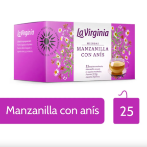 Hierbas Manzanilla Con Anís La Virginia 25 x 1,5g