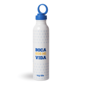 Botella Aluminio BLANCO FÚTBOL 500ml - BOCA