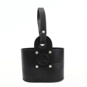 Media Canasta Cuero Premium Marron y Negra