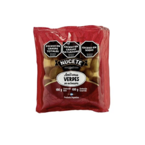 ACEITUNAS NUCETE VERDE N° 4 SACHET 100 GR