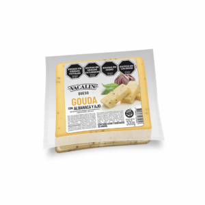 VACALIN QUESO GOUDA x 300 GRS **ALBAHACA Y AJO**