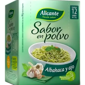 Alicante Sabor en Polvo Albahaca y Ajo 12x7,5g